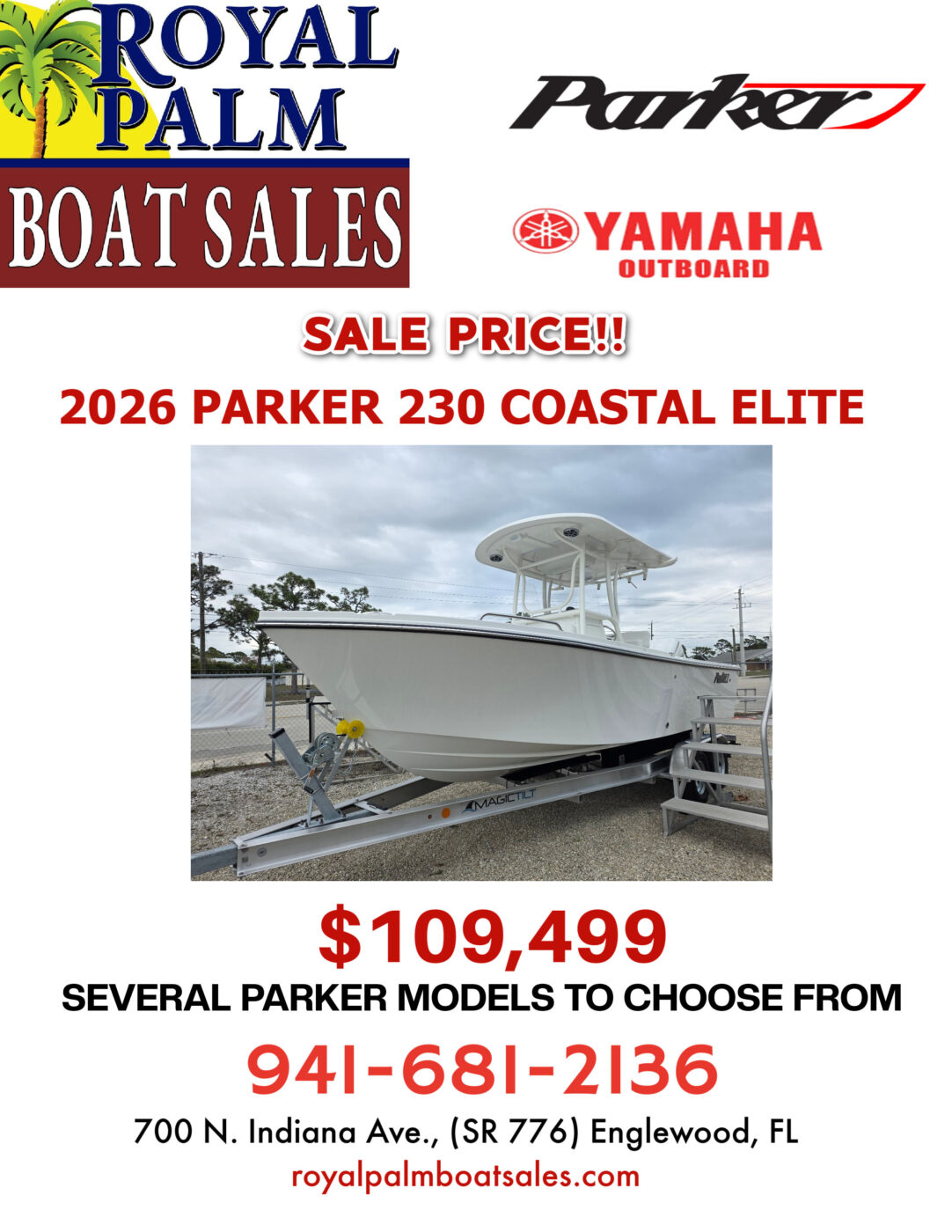 (SALE!) 2026 Parker 230 Coastal Elite